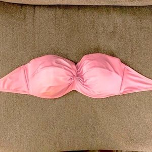 Victoria’s Secret Light Pink Twist Front Bandeau Bikini Top, 36D